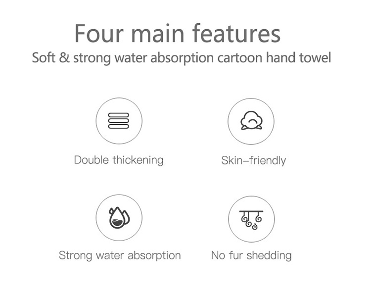 Cute cartoon hand towel-2